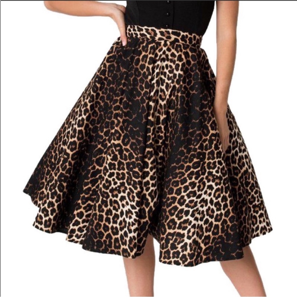 NWT hell bunny panthera skirt